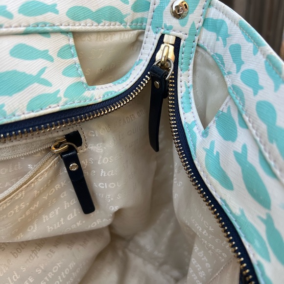 Kate Spade Large  Plenty of  Fish in the Sea tote - Picture 14 of 16